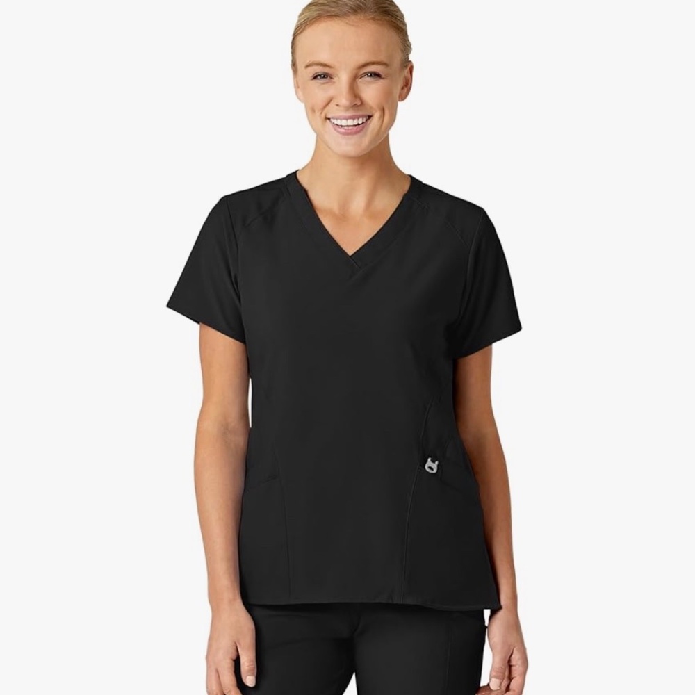 Wink Scrub Top Black Medium